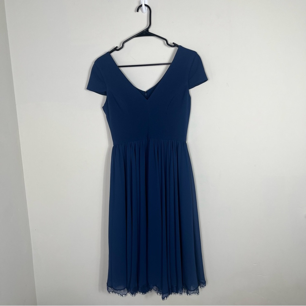 Dress the Population Blue Midi Dress Size Small - Picture 5 of 15